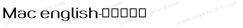 Mac english字体转换